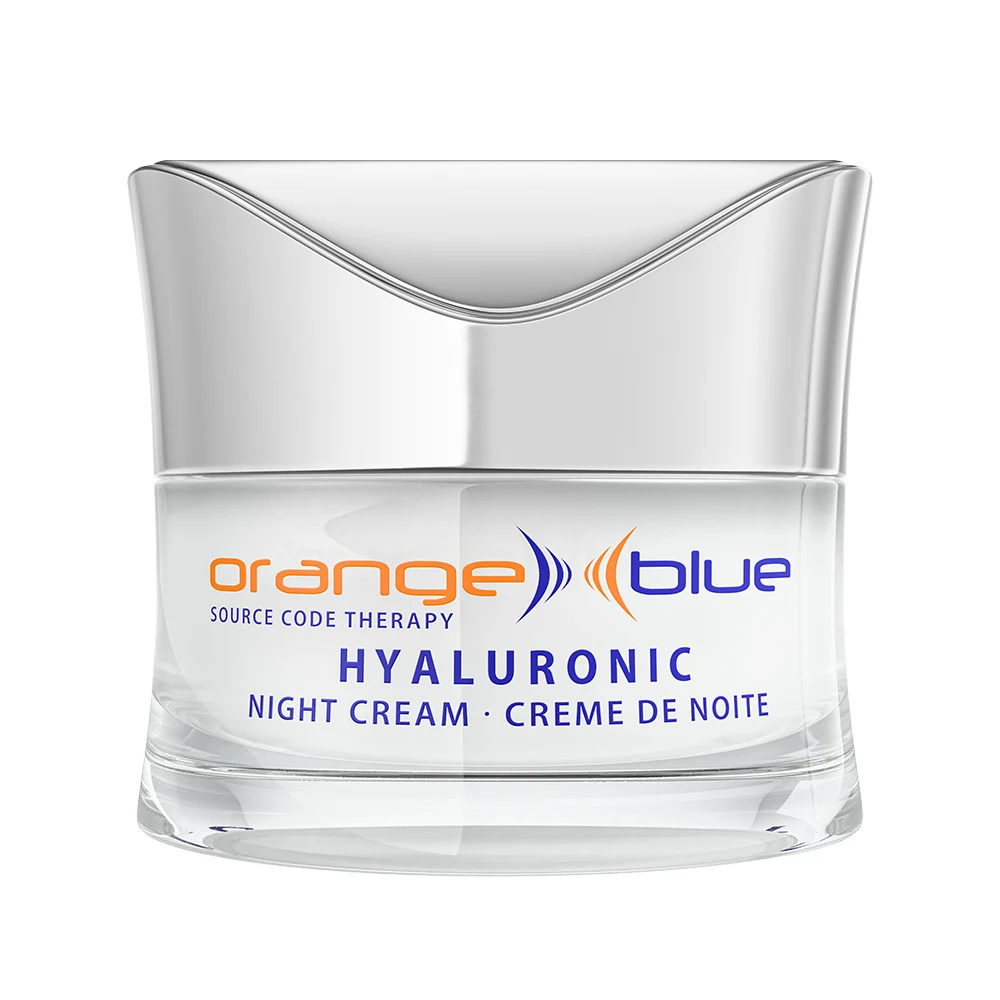3D rendering of the hyaluronic night cream as a cut-out on white