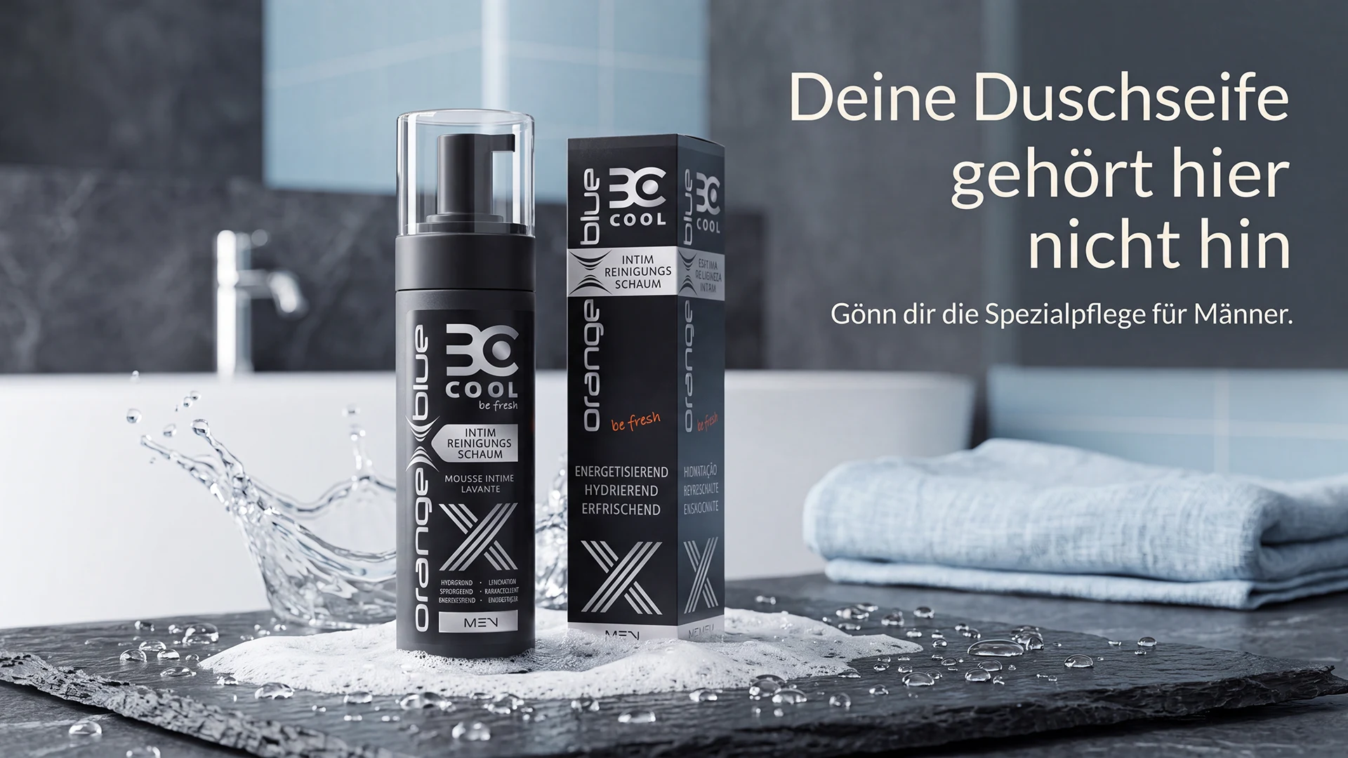 Campaign visual BeCool: your shower soap does not belong here
