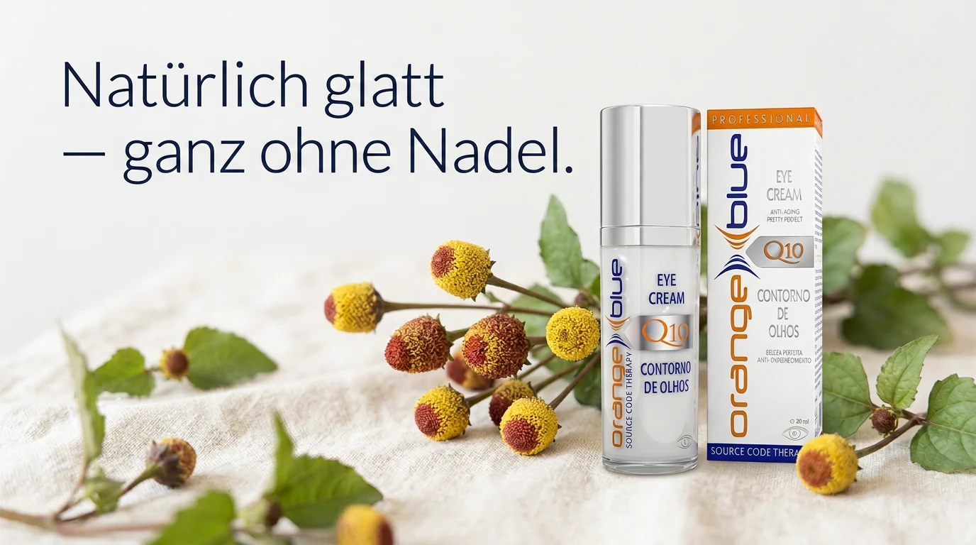 Kampagnenmotiv Augencreme: Natürlich glatt ganz ohne Nadel
